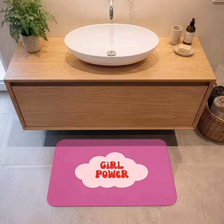 Badmat - Girl power - Wolk - Roze — 2