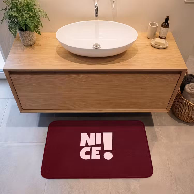 Badmat - Nice - Uitroepteken - Rood — 2