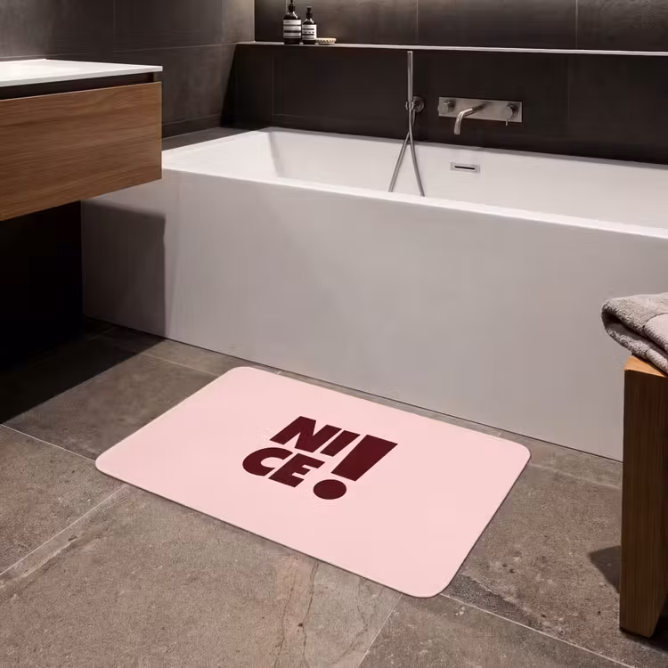 Badmat - Nice - Uitroepteken - Roze — 4