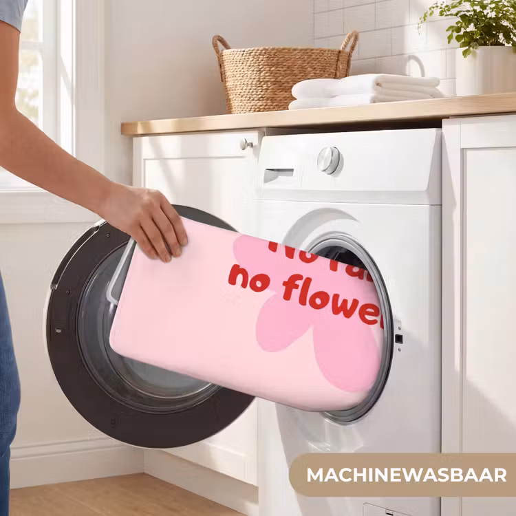Badmat - No rain no flowers - Bloem - Roze — 7