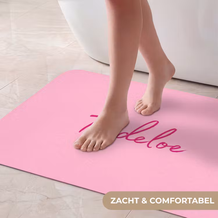 Badmat - Toedeloe - Roze - Minimalistisch — 5