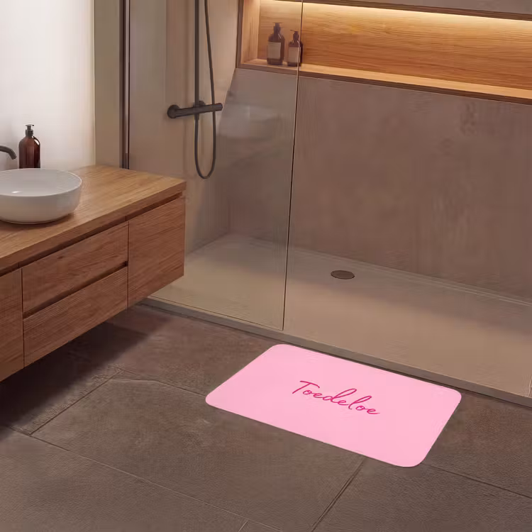 Badmat - Toedeloe - Roze - Minimalistisch — 6