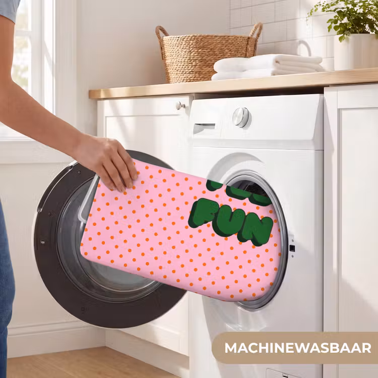 Badmat - Yes fun - Groen - Roze - Stippen — 7