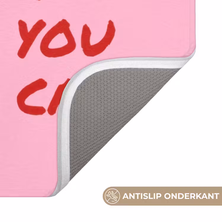 Badmat - Yes you can do it - Rood - Roze — 3