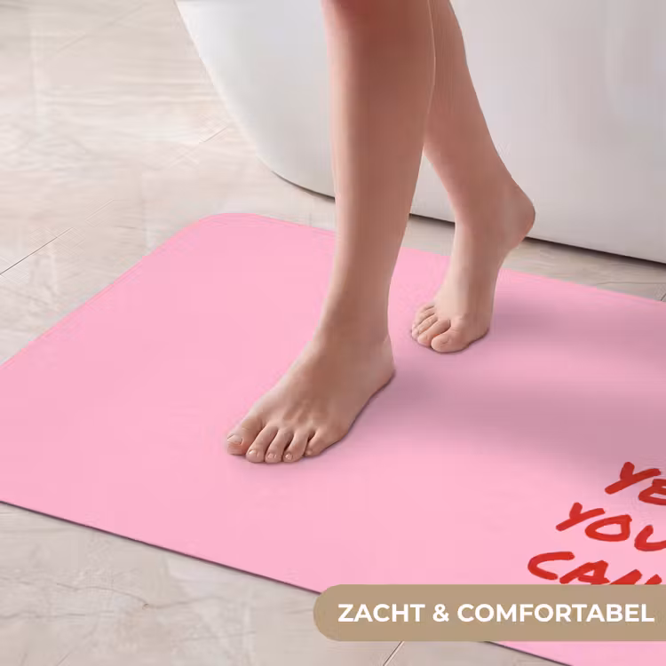 Badmat - Yes you can do it - Rood - Roze — 5