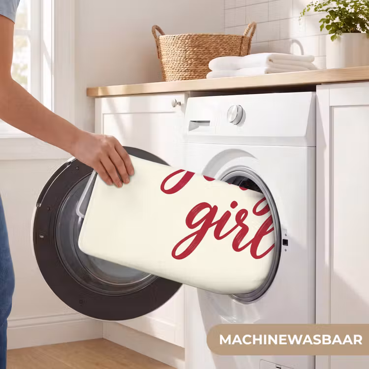 Badmat - you go girl - Rood - Wit — 7
