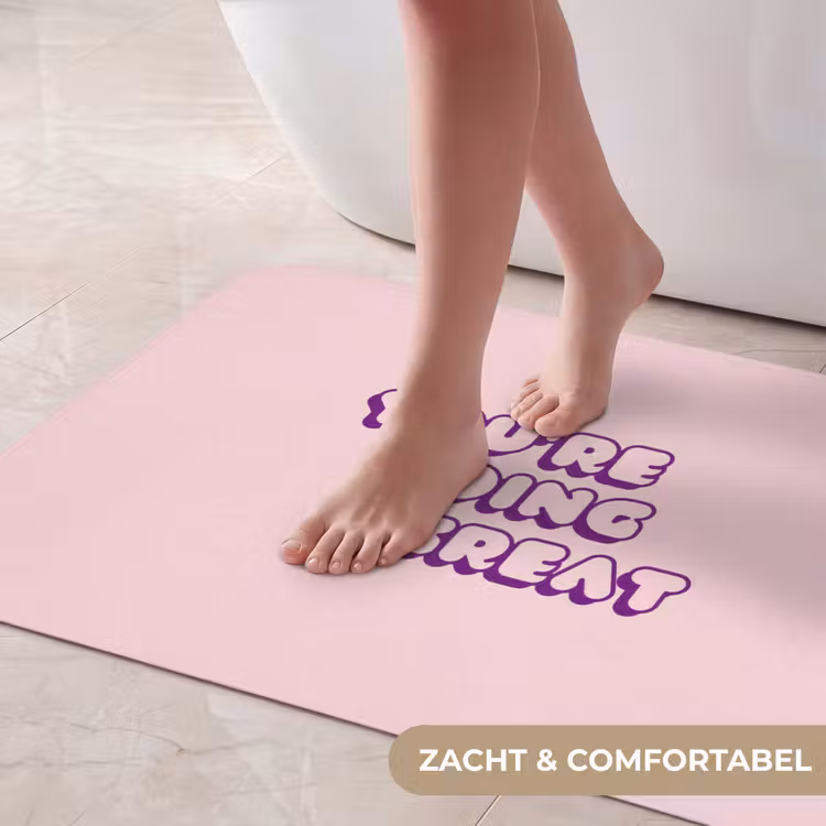 Badmat - You're doing great - Roze - Bubble letters — 5