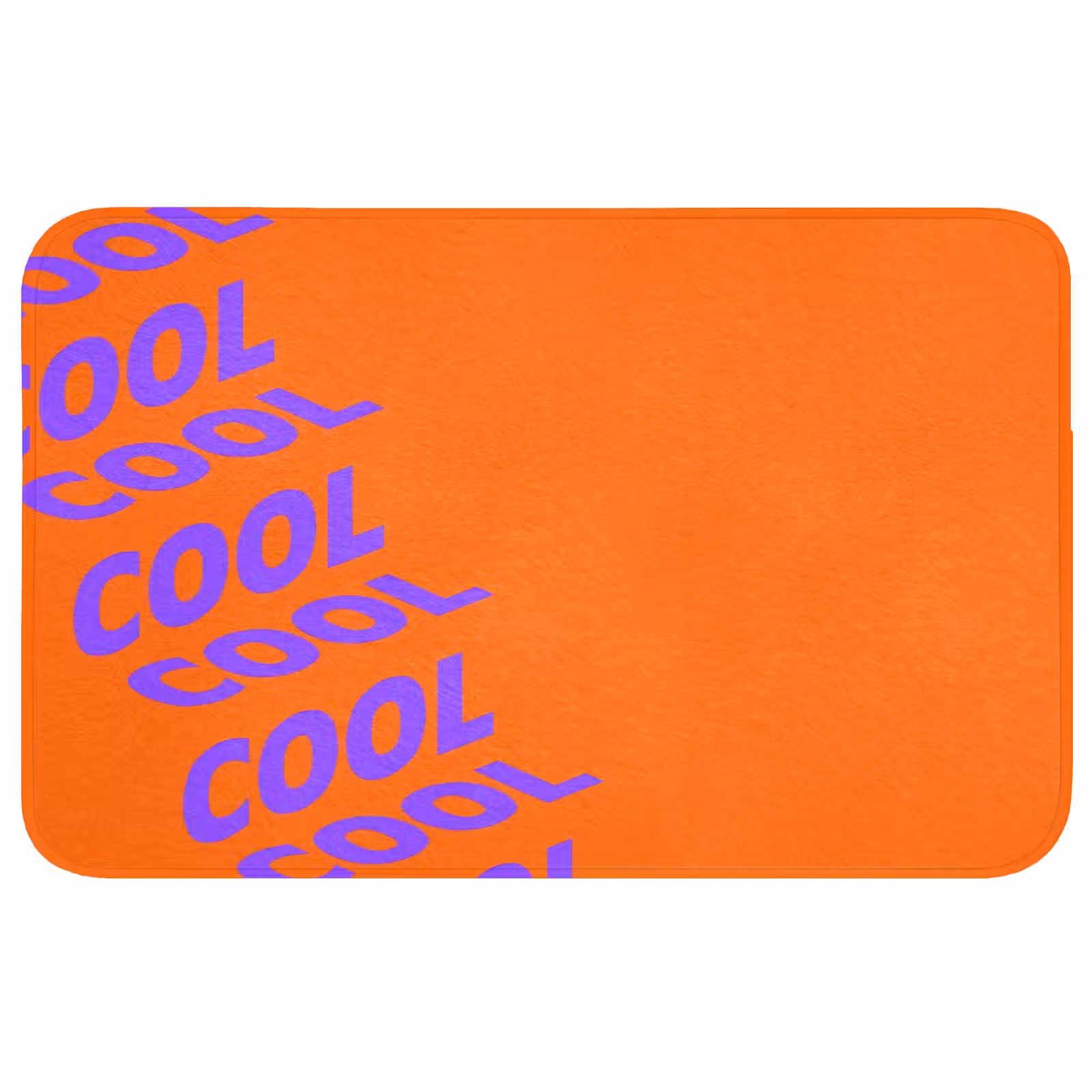Badmat - Cool - Paars - Oranje — 1
