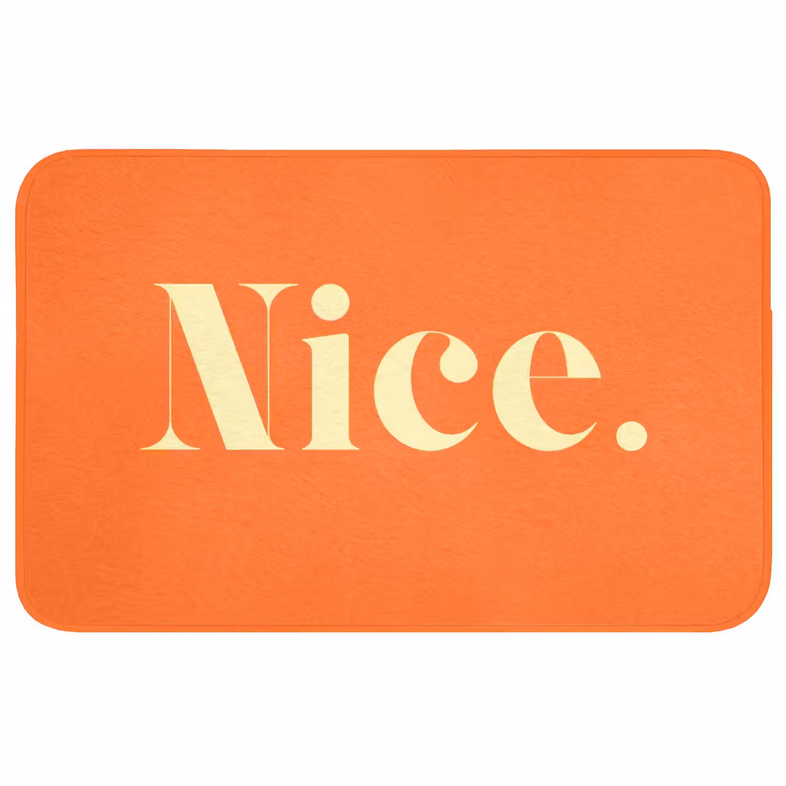 Badmat - Oranje - Gebroken wit - Nice — 1