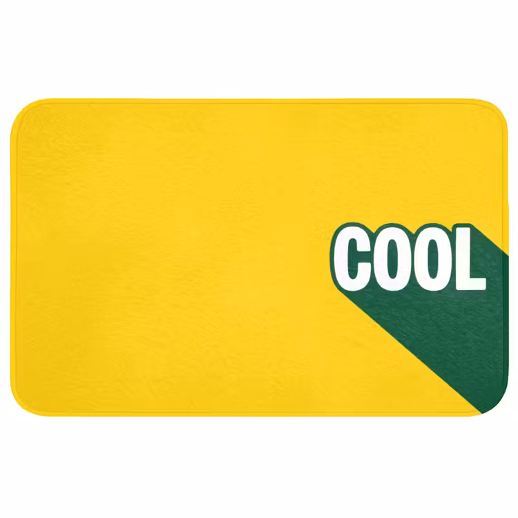 Badmat - Cool - Geel - Groen — 1