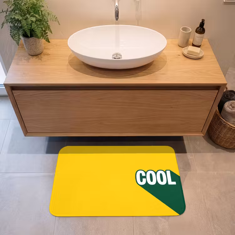 Badmat - Cool - Geel - Groen — 2