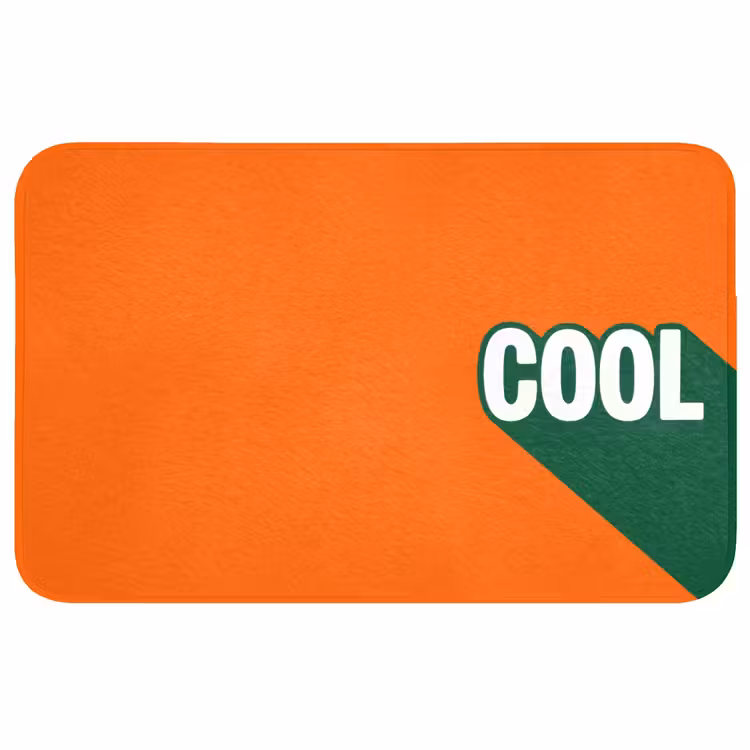 Badmat - Cool - Oranje - Groen — 1