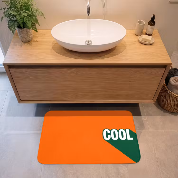 Badmat - Cool - Oranje - Groen — 2