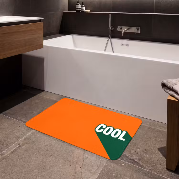 Badmat - Cool - Oranje - Groen — 4