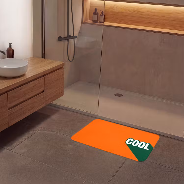 Badmat - Cool - Oranje - Groen — 6