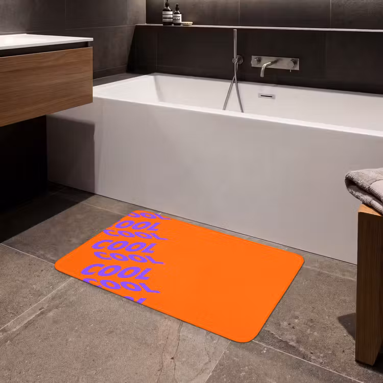 Badmat - Cool - Paars - Oranje — 4