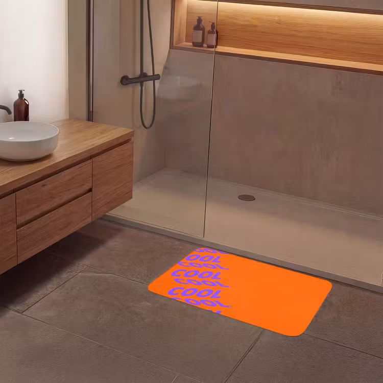 Badmat - Cool - Paars - Oranje — 6