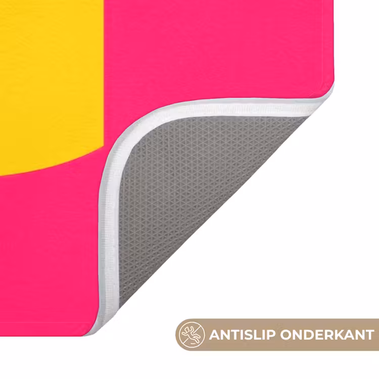 Badmat - Dream big - Roze - Geel - Minimalistisch — 3