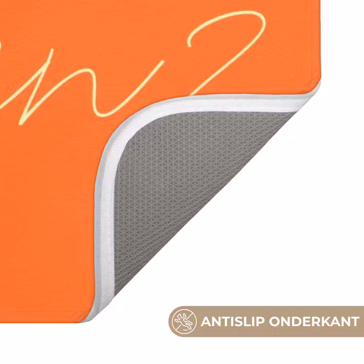 Badmat - If not now then when - Oranje - Geel - Levendig — 3