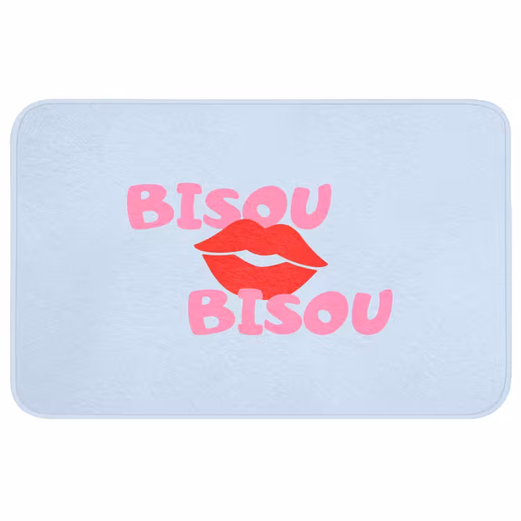 Badmat - Lippen - Bisou - Blauw — 1
