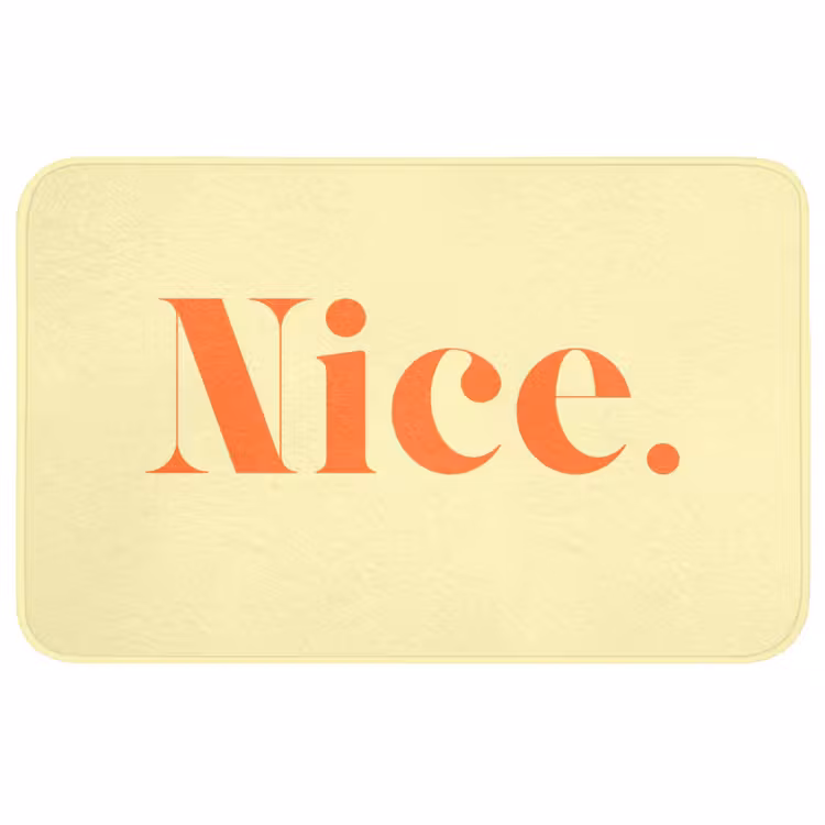Badmat - Nice - Oranje - Geel - Minimalistisch — 1
