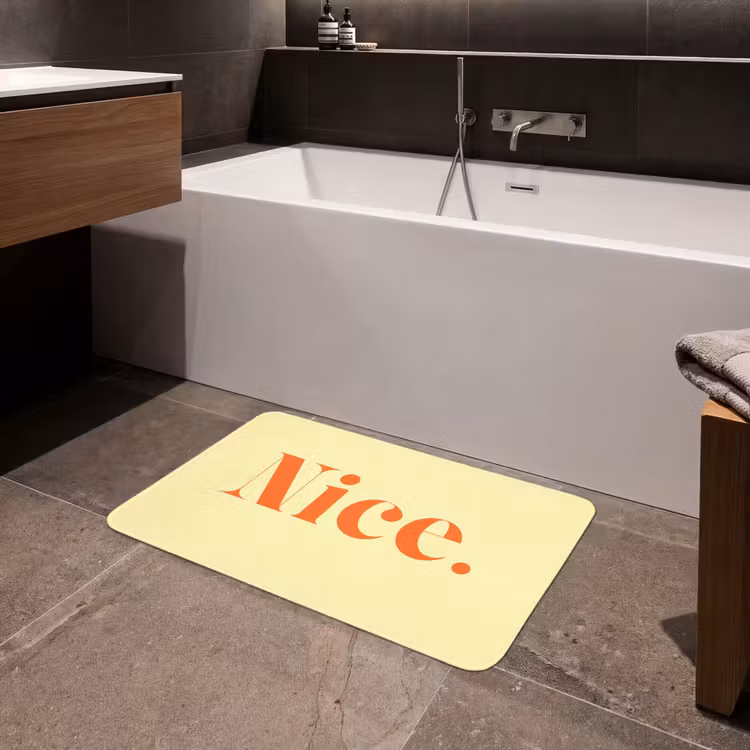 Badmat - Nice - Oranje - Geel - Minimalistisch — 4