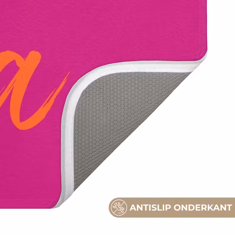 Badmat - Oh la la - Oranje - Roze — 3