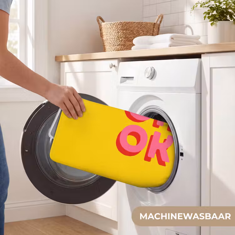 Badmat - Oh ok - 3D - Geel - Roze — 7