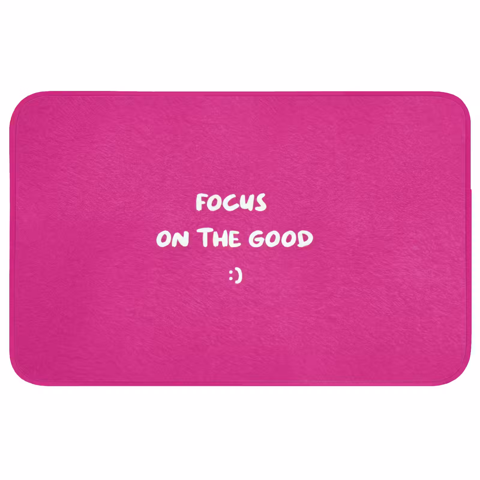 Badmat - Focus - Smiley - Roze — 1