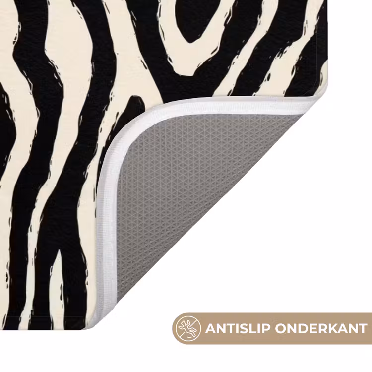 Badmat - Zebra - Zwart - Abstract — 3