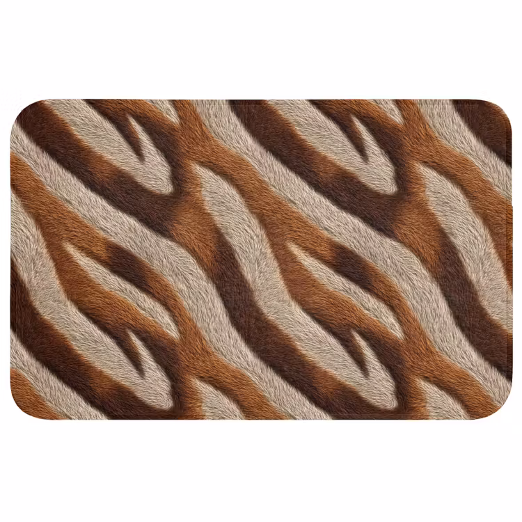 Badmat - Zebra - Bruin - Patroon — 1