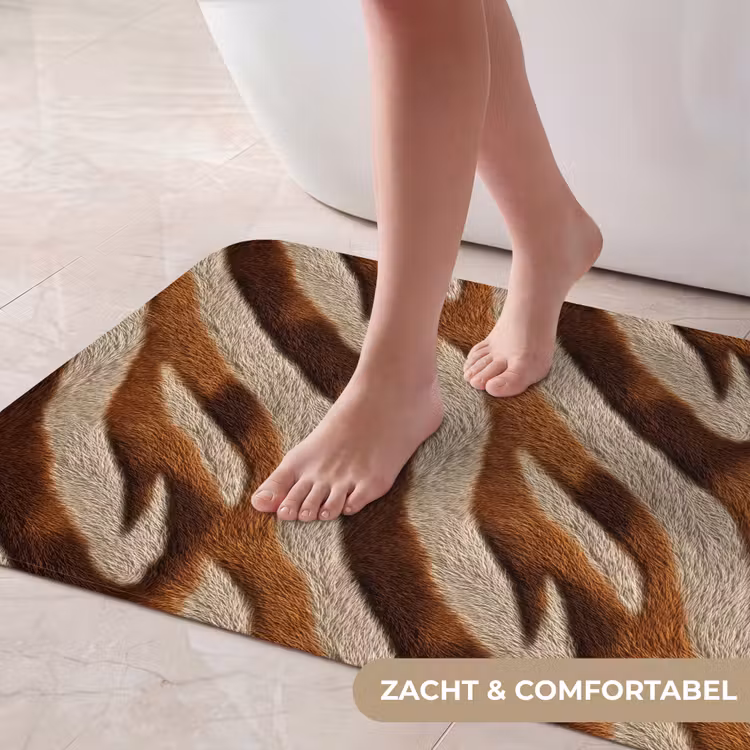 Badmat - Zebra - Bruin - Patroon — 5