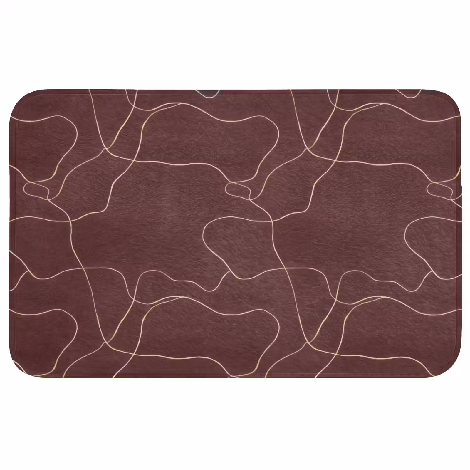 Badmat - Abstract - Modern - Bruin — 1