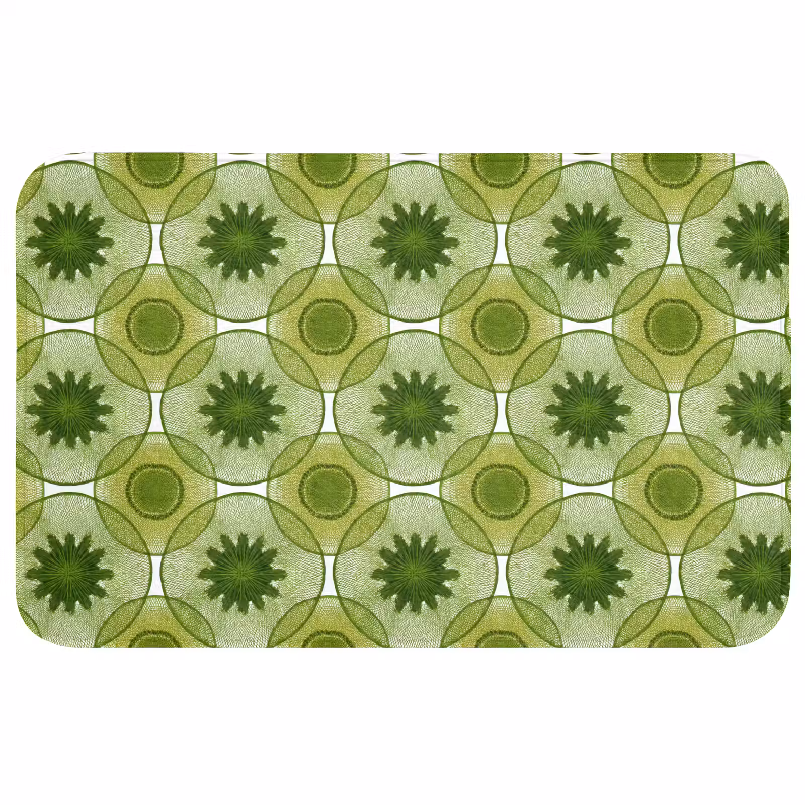 Badmat - Cirkels - Patroon - Groen — 1