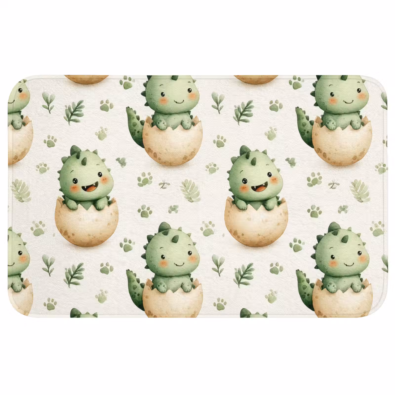 Badmat - Dino - Eieren - Groen — 1