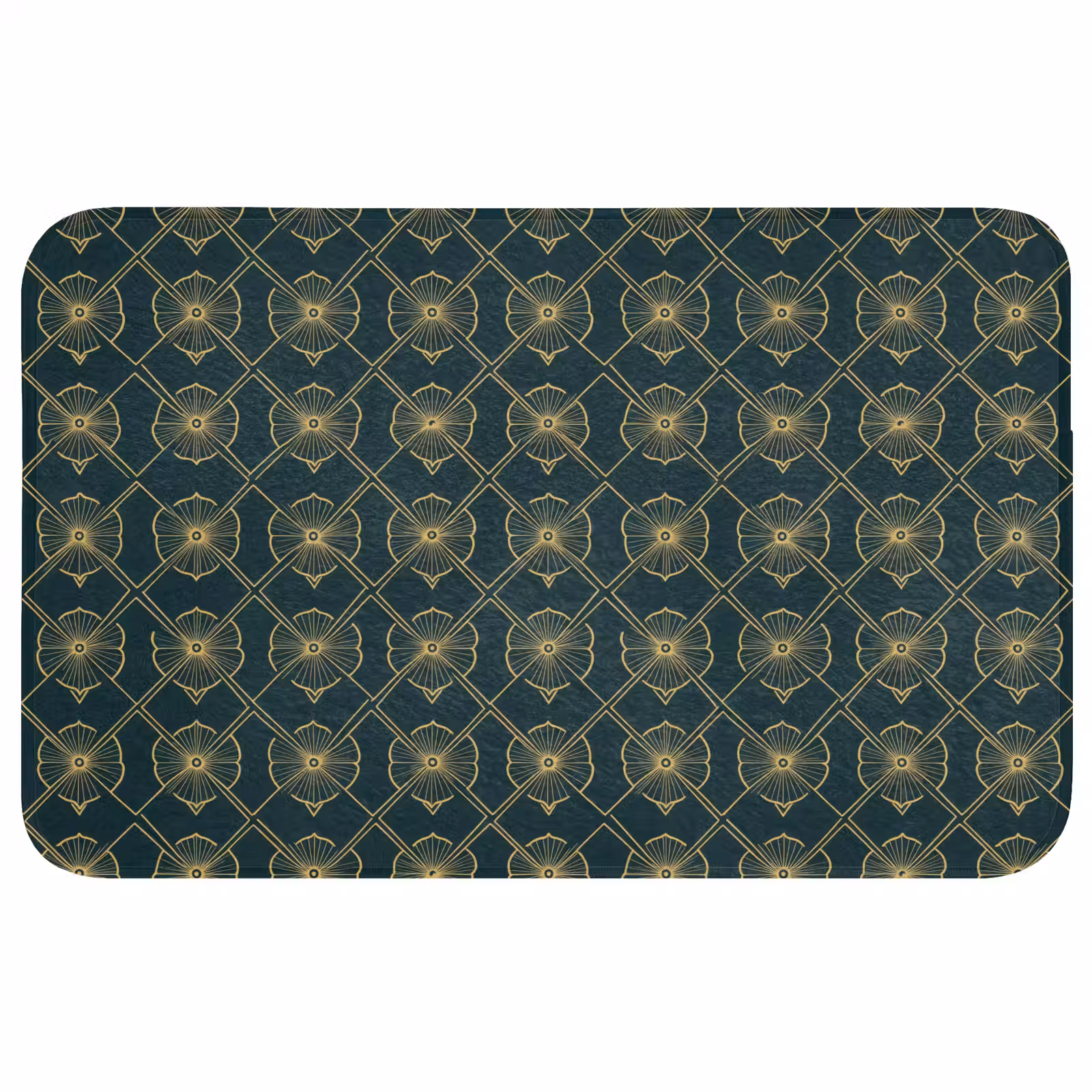 Badmat - Geometrisch - Elegant - Groen — 1