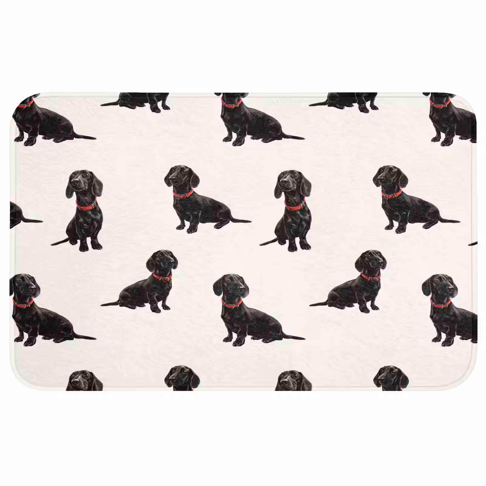 Badmat - Hond - Patroon - Zwart — 1
