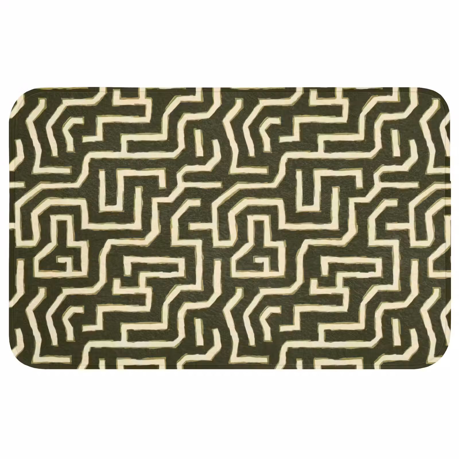 Badmat - Lijnen - Abstract - Groen — 1
