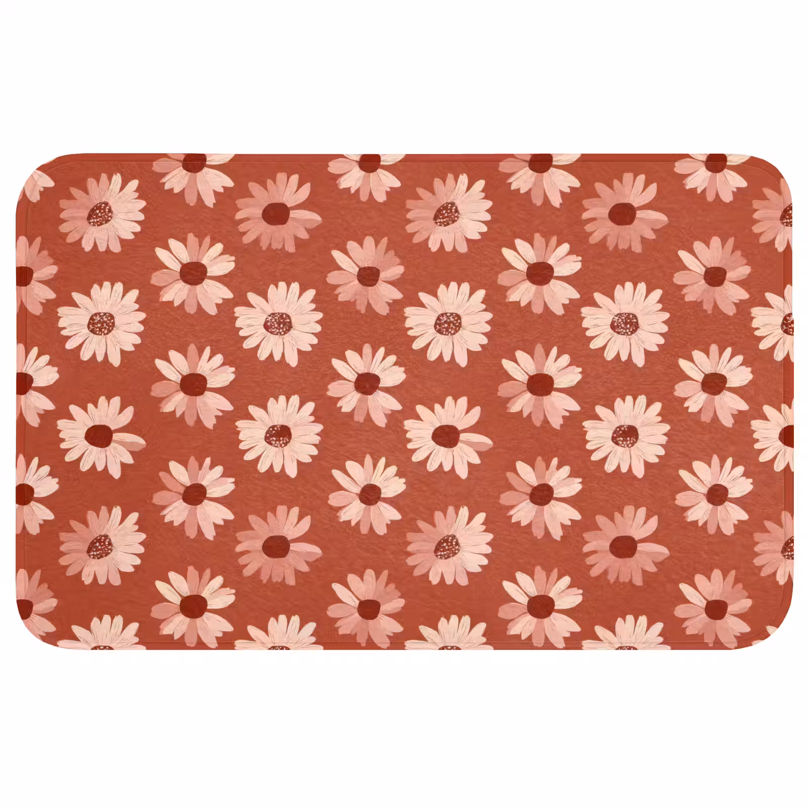 Badmat - Madelief - Retro - Terracotta — 1