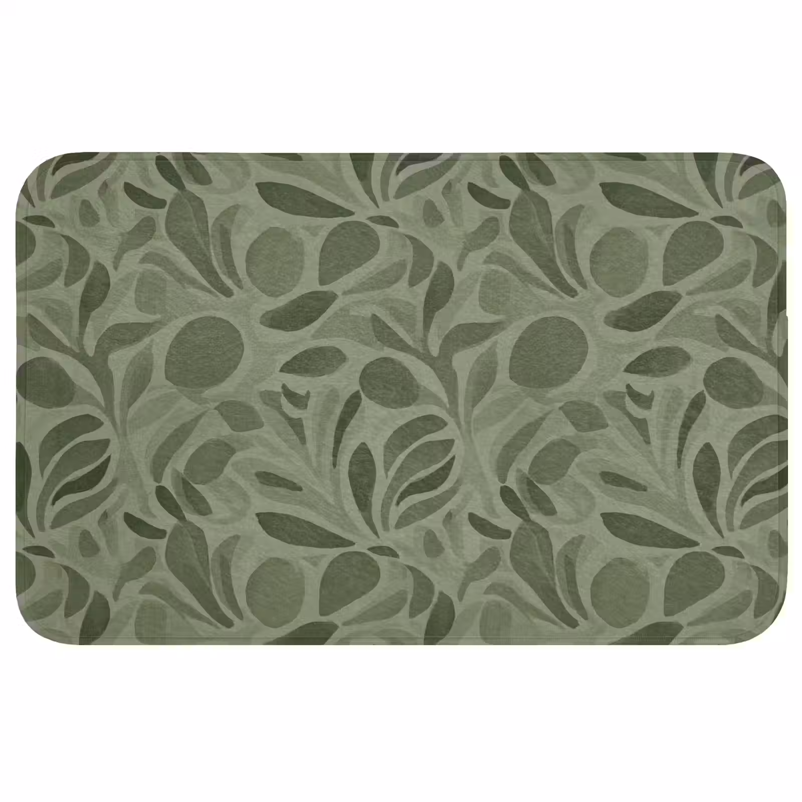 Badmat - Sereen - Bladeren - Groen — 1