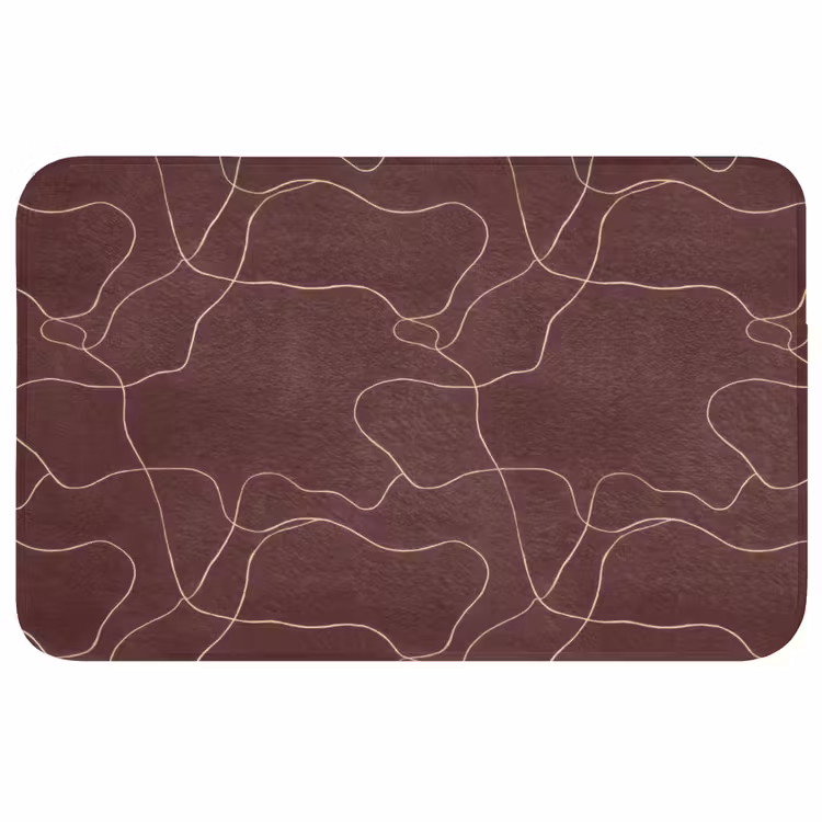 Badmat - Abstract - Modern - Bruin — 1