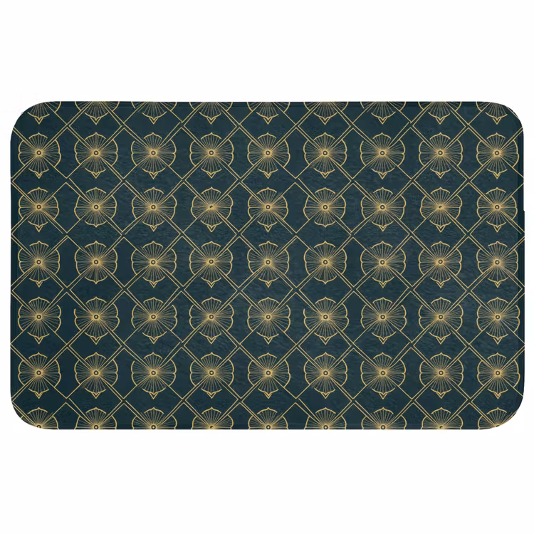 Badmat - Geometrisch - Elegant - Groen — 1