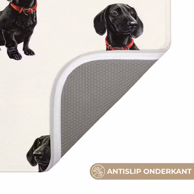 Badmat - Hond - Patroon - Zwart — 3