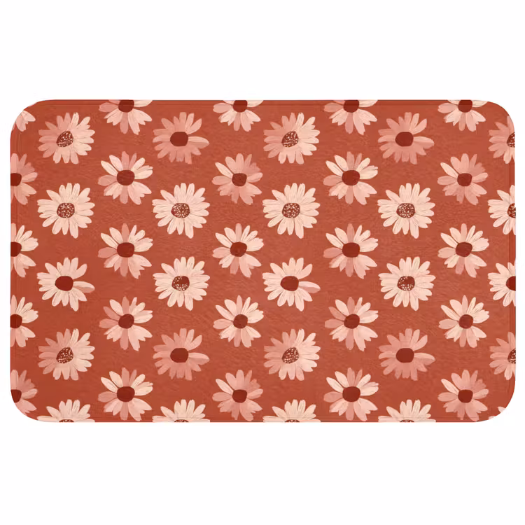 Badmat - Madelief - Retro - Terracotta — 1