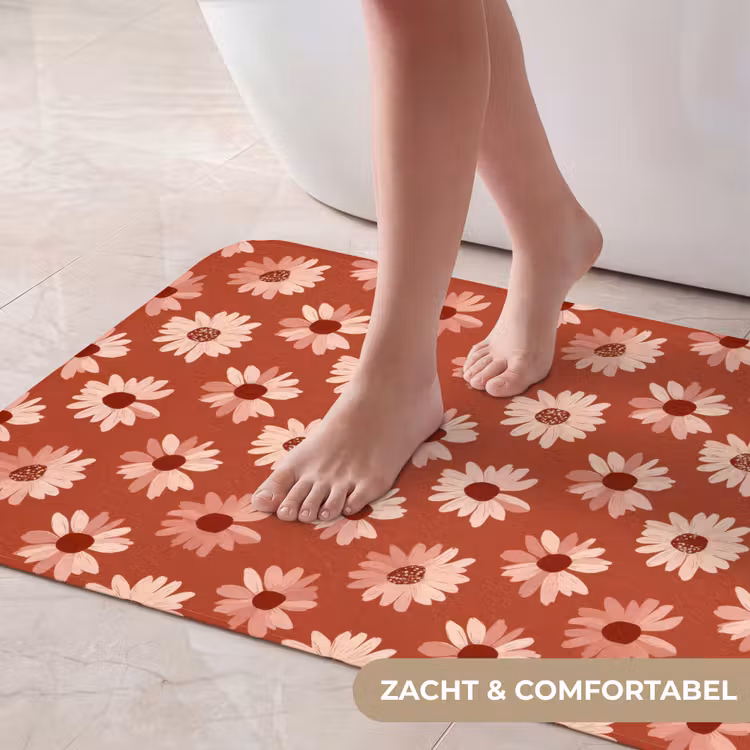 Badmat - Madelief - Retro - Terracotta — 5