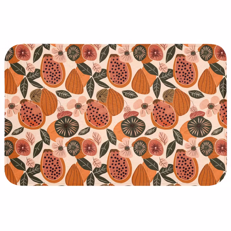Badmat - Papaja - Bloesem - Oranje — 1