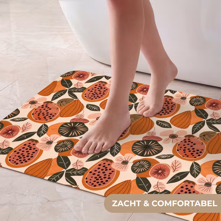 Badmat - Papaja - Bloesem - Oranje — 5