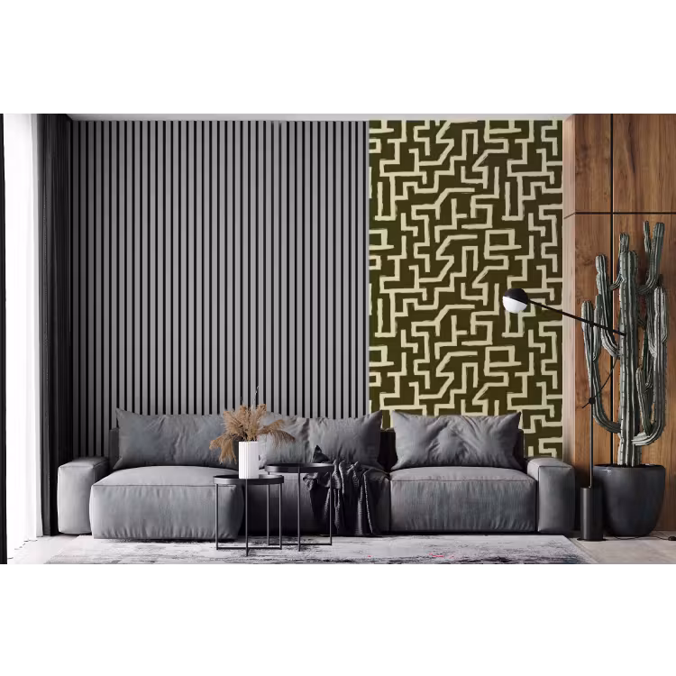 Behang - Abstract - Lijnen - Groen — 2
