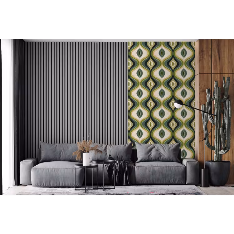 Behang - Abstract - Ritmisch - Groen — 2