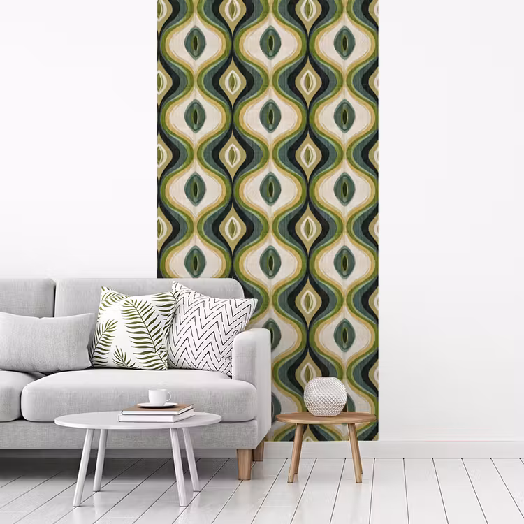 Behang - Abstract - Ritmisch - Groen — 3